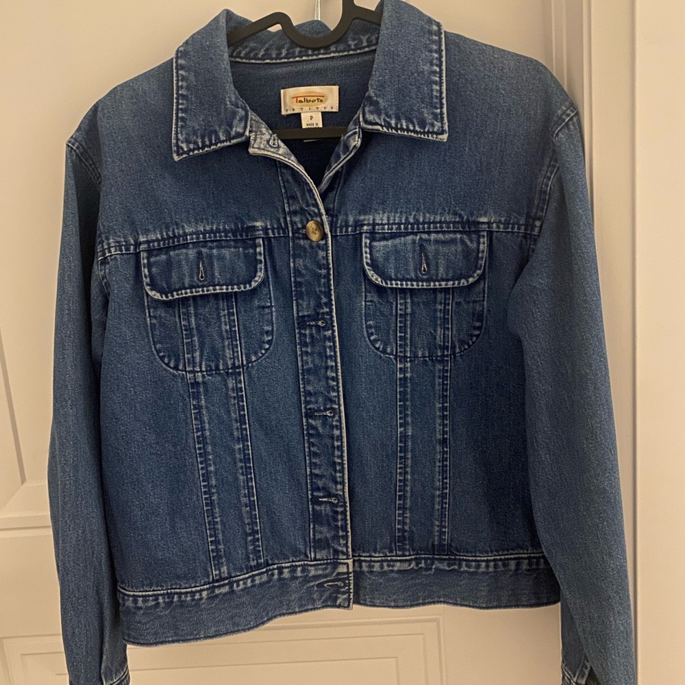 Vintage Talbots Classic Blue Jean Jacket Women’s Small
